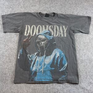 VINTAGE MF DOOM Doomsday Shirt Mens Gray Rap Hip Hop Tee Pro Athletic Medium